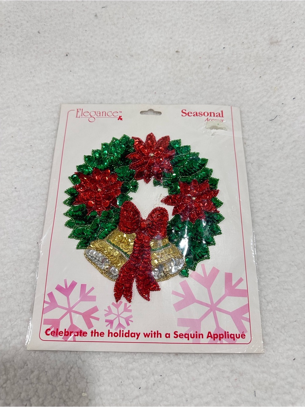 Vintage Sequin Christmas Appliqué